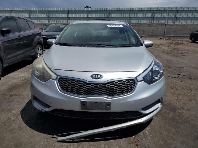 KNAFX4A63F5343460 - 2015 KIA FORTE LX SILVER photo 5