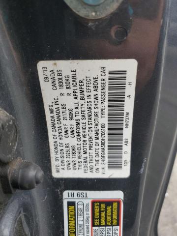 2HGFG4A58DH706160 - 2013 HONDA CIVIC SI ნაცრისფერი ფოტო 12