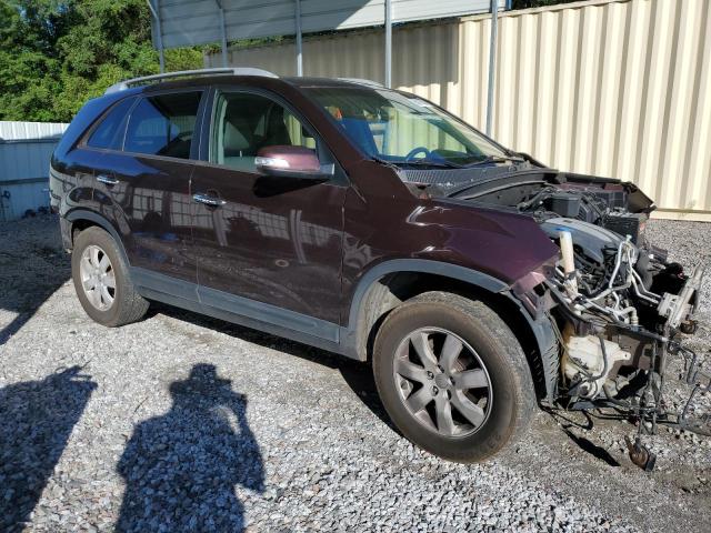 5XYKT4A27DG348594 - 2013 KIA SORENTO LX MAROON photo 4