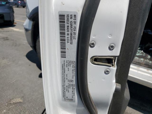 1C6RR7FT4MS583732 - 2021 RAM 1500 CLASS TRADESMAN Blanco foto 12