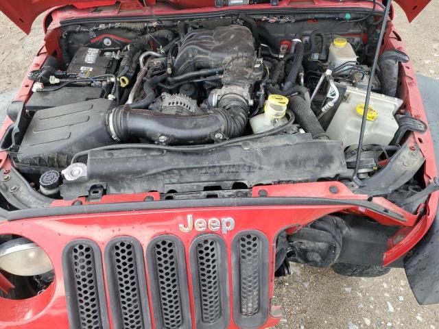 1C4HJWDG2CL259134 - 2012 JEEP WRANGLER U SPORT RED photo 12