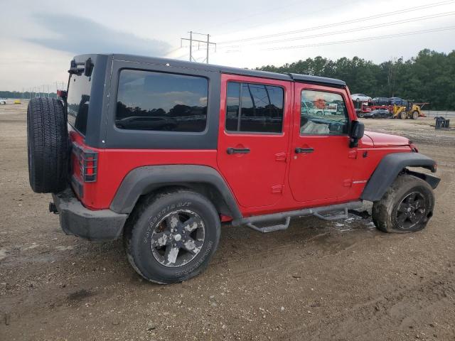 1C4HJWDG2CL259134 - 2012 JEEP WRANGLER U SPORT RED photo 3