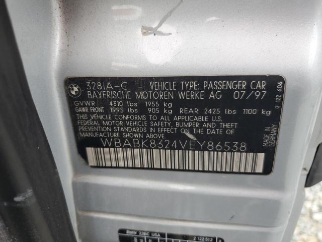 WBABK8324VEY86538 - 1997 BMW 328 IC AUTOMATIC فضي صورة 13