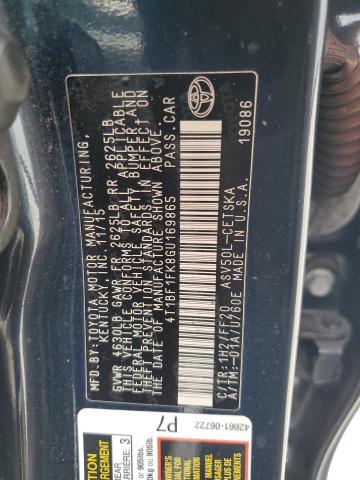 4T1BF1FK8GU169865 - 2016 TOYOTA CAMRY LE Mavi foto 13