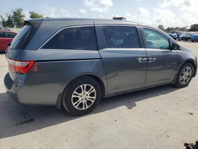 5FNRL5H68DB016510 - 2013 HONDA ODYSSEY EXL GRAY photo 3