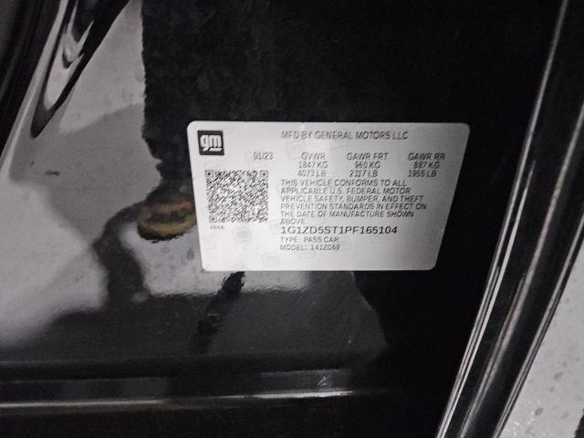 1G1ZD5ST1PF165104 - 2023 CHEVROLET MALIBU LT BLACK photo 13
