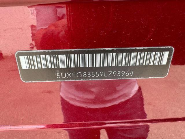 5UXFG83559LZ93968 - 2009 BMW X6 BURGUNDY photo 10