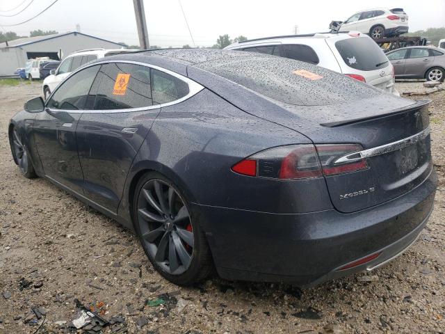 5YJSA1H25EFP62654 - 2014 TESLA MODEL S SILVER photo 2