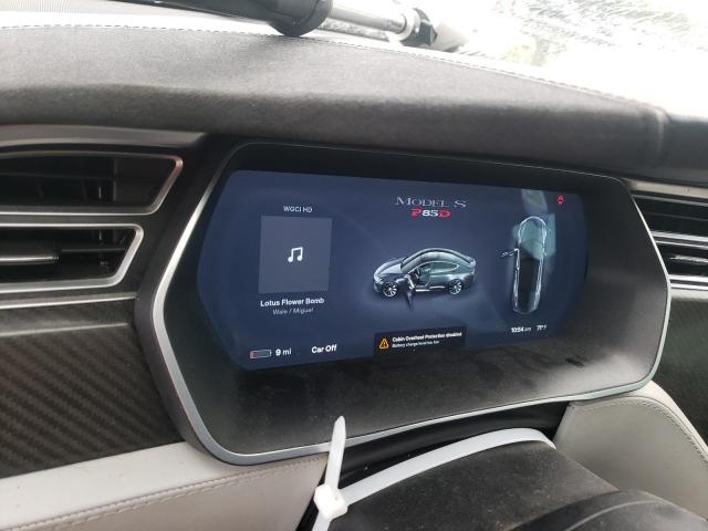 5YJSA1H25EFP62654 - 2014 TESLA MODEL S SILVER photo 9