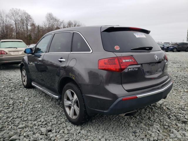 2HNYD2H63BH520777 - 2011 ACURA MDX TECHNOLOGY CHARCOAL photo 3