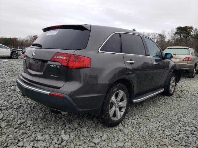 2HNYD2H63BH520777 - 2011 ACURA MDX TECHNOLOGY CHARCOAL photo 4