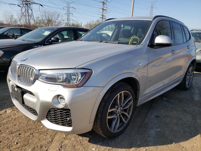 5UXWX7C55G0S16585 - 2016 BMW X3 XDRIVE35I SILVER photo 2