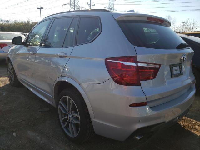 5UXWX7C55G0S16585 - 2016 BMW X3 XDRIVE35I SILVER photo 3