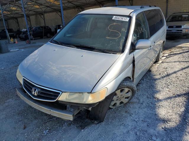 5FNRL18903B104209 - 2003 HONDA ODYSSEY EXL SILVER photo 2