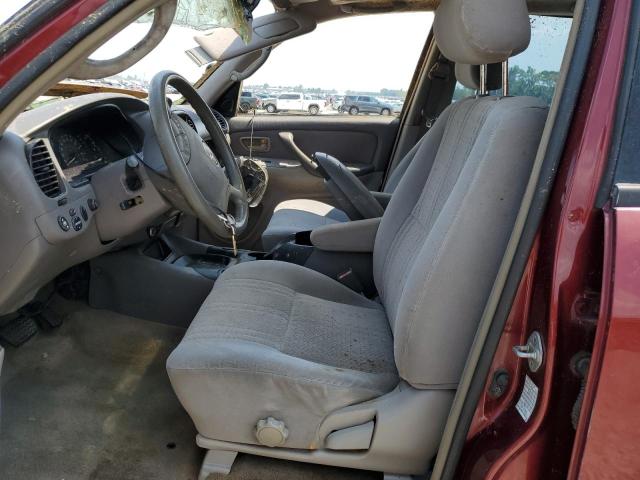 5TBDT44124S439506 - 2004 TOYOTA TUNDRA DOUBLE CAB SR5 MAROON photo 7