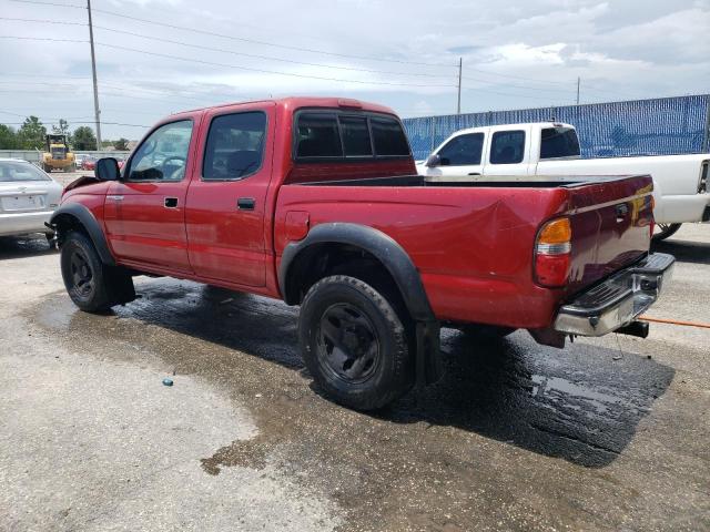 5TEGN92N02Z112782 - 2002 TOYOTA TACOMA DOUBLE CAB PRERUNNER RED photo 2