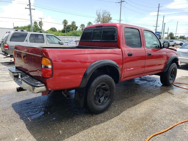 5TEGN92N02Z112782 - 2002 TOYOTA TACOMA DOUBLE CAB PRERUNNER RED photo 3