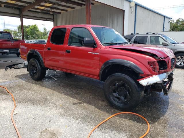 5TEGN92N02Z112782 - 2002 TOYOTA TACOMA DOUBLE CAB PRERUNNER RED photo 4