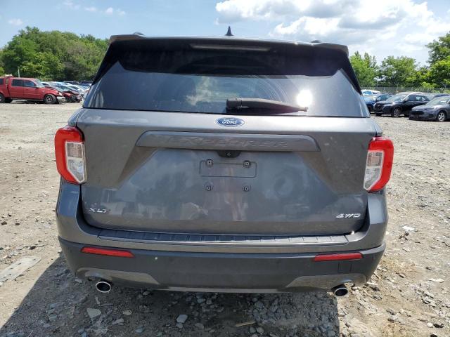 1FMSK8DH3MGA78749 - 2021 FORD EXPLORER XLT ნაცრისფერი ფოტო 6