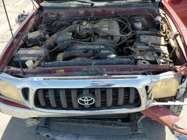 5TEGN92N93Z211862 - 2003 TOYOTA TACOMA DOUBLE CAB PRERUNNER MAROON photo 11