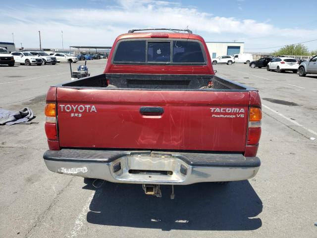 5TEGN92N93Z211862 - 2003 TOYOTA TACOMA DOUBLE CAB PRERUNNER MAROON photo 6
