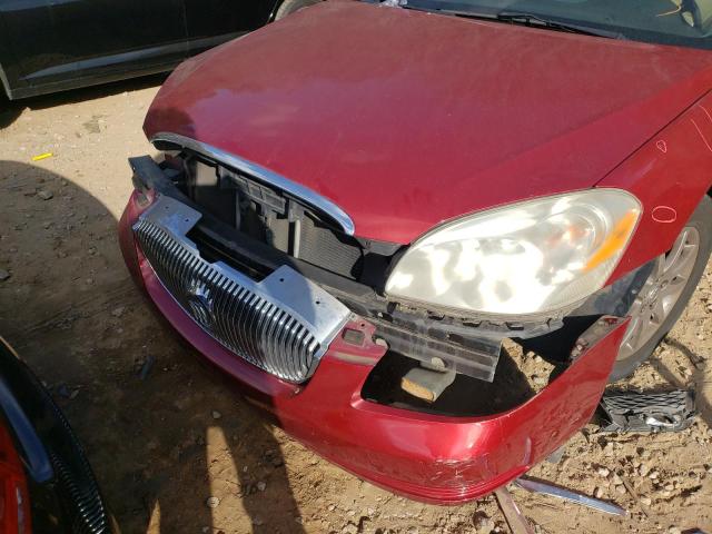 1G4HD57227U236871 - 2007 BUICK LUCERNE CXL BURGUNDY photo 9