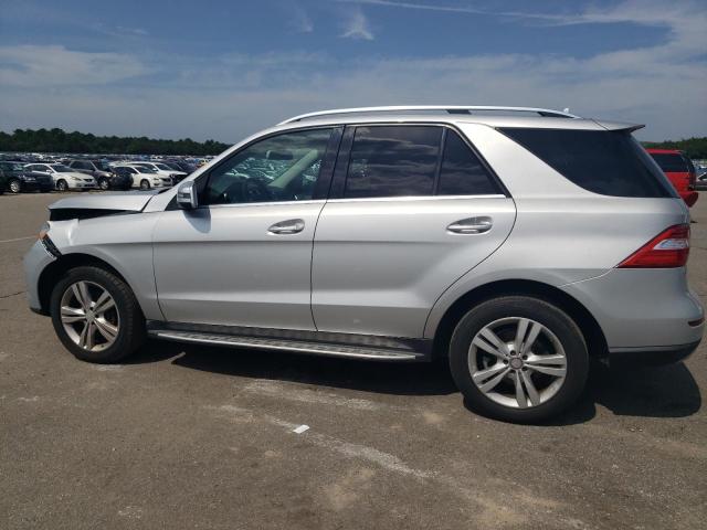 4JGDA5HB9EA278653 - 2014 MERCEDES-BENZ ML 350 4MATIC SILVER photo 2