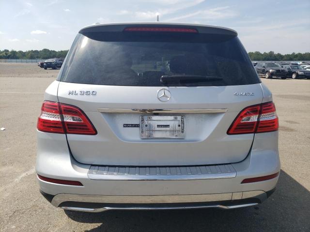 4JGDA5HB9EA278653 - 2014 MERCEDES-BENZ ML 350 4MATIC SILVER photo 6