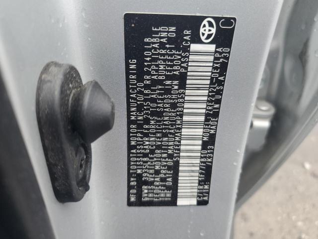 5YFEPMAEXMP180859 - 2021 TOYOTA COROLLA LE Plata foto 13