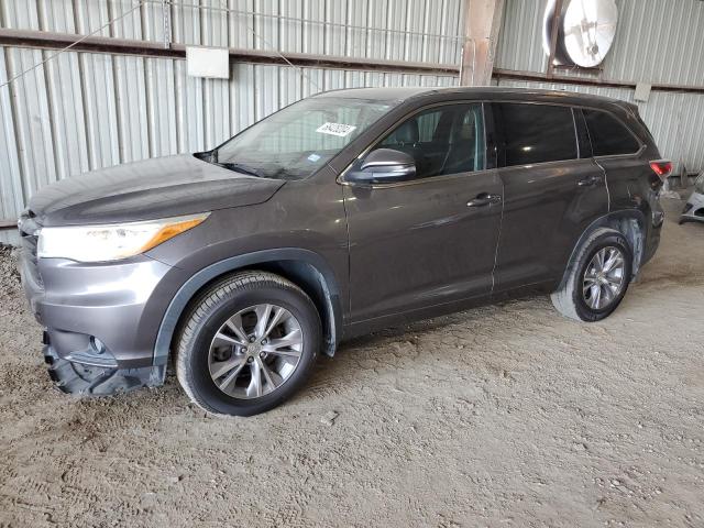 5TDJKRFH6FS215081 - 2015 TOYOTA HIGHLANDER XLE CHARCOAL photo 1