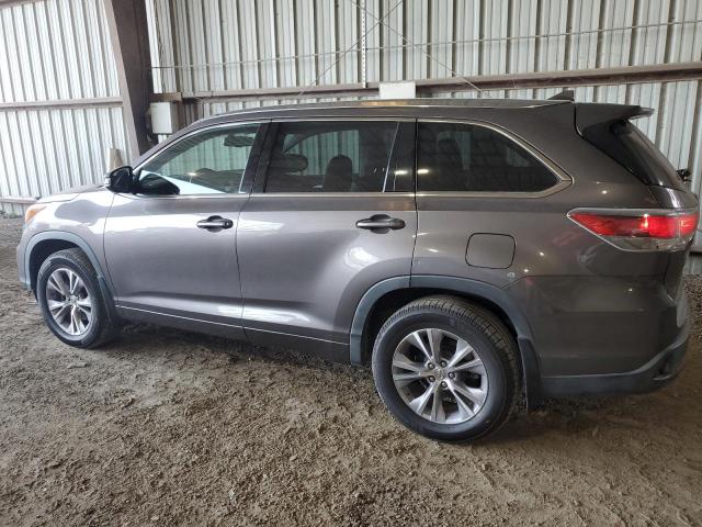 5TDJKRFH6FS215081 - 2015 TOYOTA HIGHLANDER XLE CHARCOAL photo 2