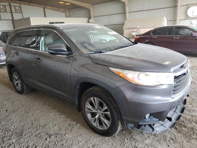 5TDJKRFH6FS215081 - 2015 TOYOTA HIGHLANDER XLE CHARCOAL photo 4