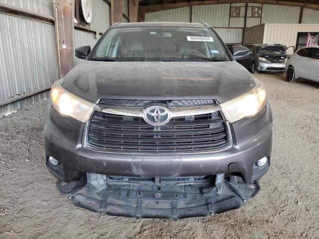 5TDJKRFH6FS215081 - 2015 TOYOTA HIGHLANDER XLE CHARCOAL photo 5