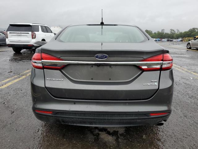 3FA6P0LUXHR318245 - 2017 FORD FUSION SE HYBRID GRAY photo 6