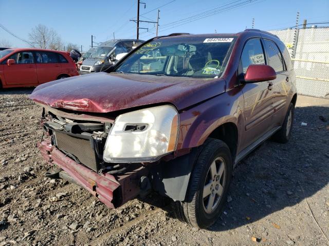 2CNDL33F096234908 - 2009 CHEVROLET EQUINOX LT MAROON photo 2