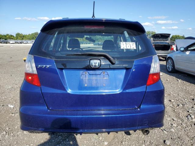 JHMGE8H45AS009223 - 2010 HONDA FIT SPORT BLUE photo 6