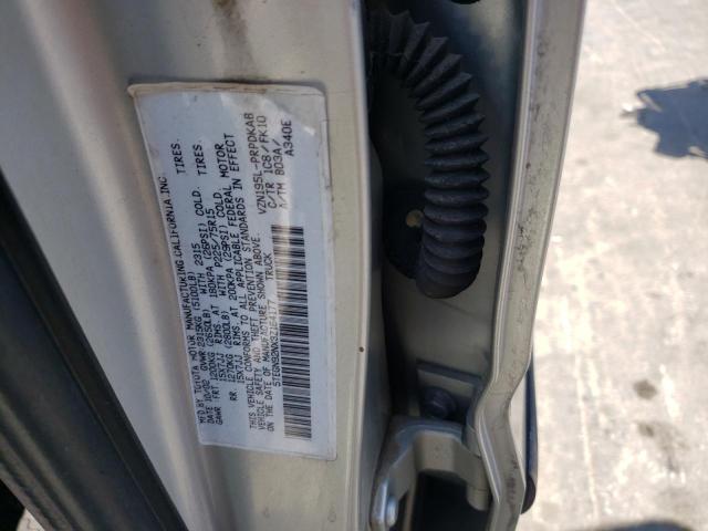 5TEGN92NX3Z164177 - 2003 TOYOTA TACOMA DOUBLE CAB PRERUNNER GRAY photo 12