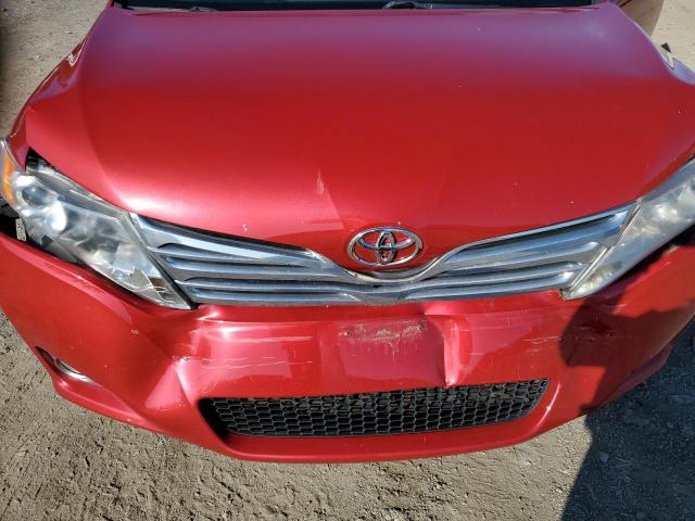 4T3ZK11A89U009701 - 2009 TOYOTA VENZA RED photo 12