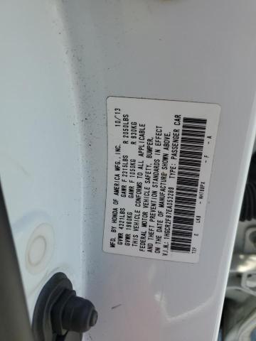 1HGCR2F87EA053289 - 2014 HONDA ACCORD EXL WHITE photo 12