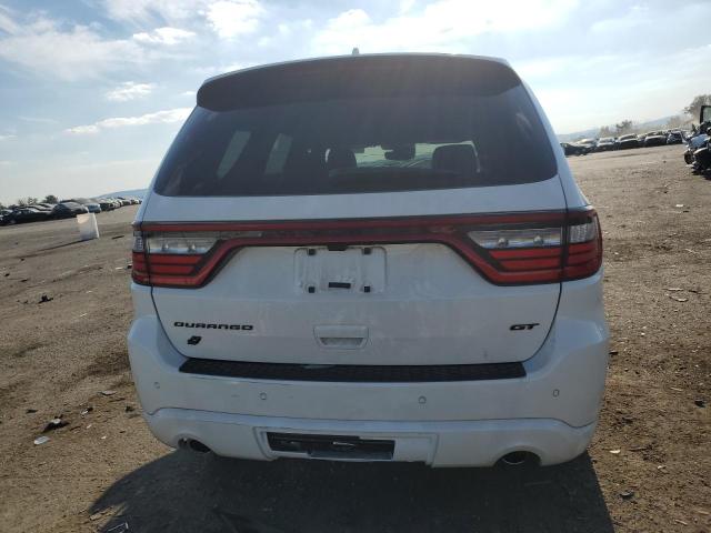 1C4RDJDG0NC212458 - 2022 DODGE DURANGO GT WHITE photo 6