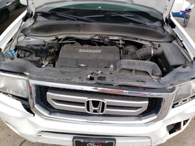 5FPYK16559B109484 - 2009 HONDA RIDGELINE RTL WHITE photo 11