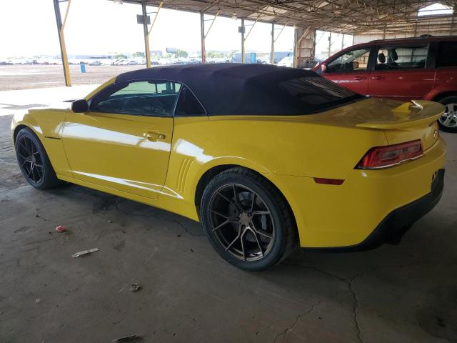 2G1FK3DJ6F9216371 - 2015 CHEVROLET CAMARO 2SS YELLOW photo 2