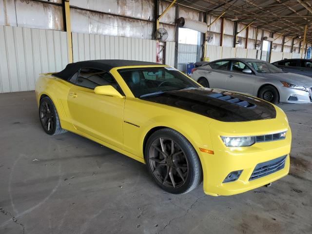 2G1FK3DJ6F9216371 - 2015 CHEVROLET CAMARO 2SS YELLOW photo 4