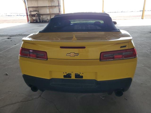 2G1FK3DJ6F9216371 - 2015 CHEVROLET CAMARO 2SS YELLOW photo 6