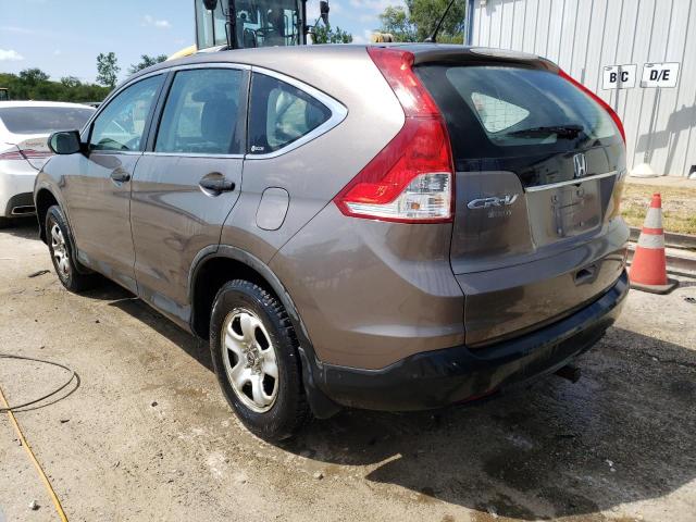 5J6RM4H39CL048305 - 2012 HONDA CR-V LX GRAY photo 2