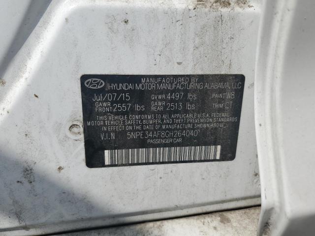 5NPE34AF8GH264040 - 2016 HYUNDAI SONATA SPORT 白色 照片 12