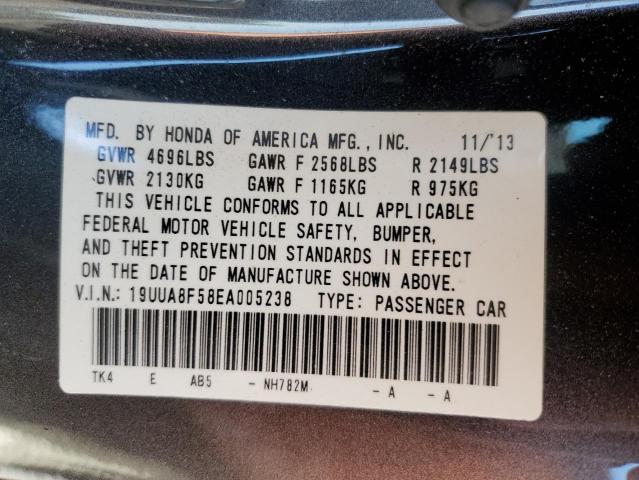 19UUA8F58EA005238 - 2014 ACURA TL TECH GRAY photo 13