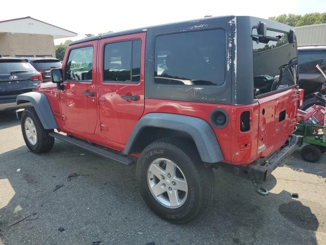 1C4BJWDG0EL133959 - 2014 JEEP WRANGLER U SPORT RED photo 2