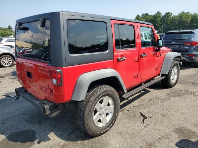 1C4BJWDG0EL133959 - 2014 JEEP WRANGLER U SPORT RED photo 3
