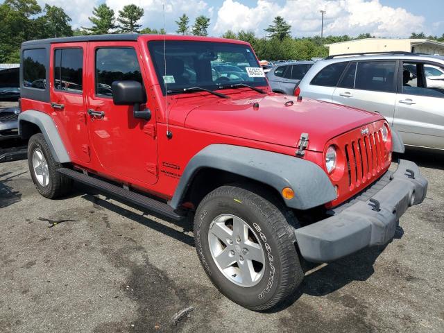 1C4BJWDG0EL133959 - 2014 JEEP WRANGLER U SPORT RED photo 4